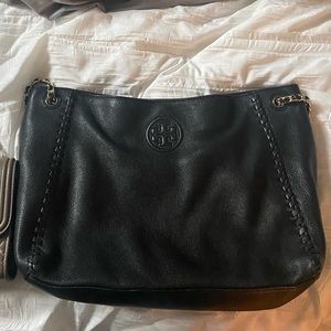 Tory Burch Marion Black Convertible handbag